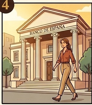 Paso 4: Acude al Banco de España