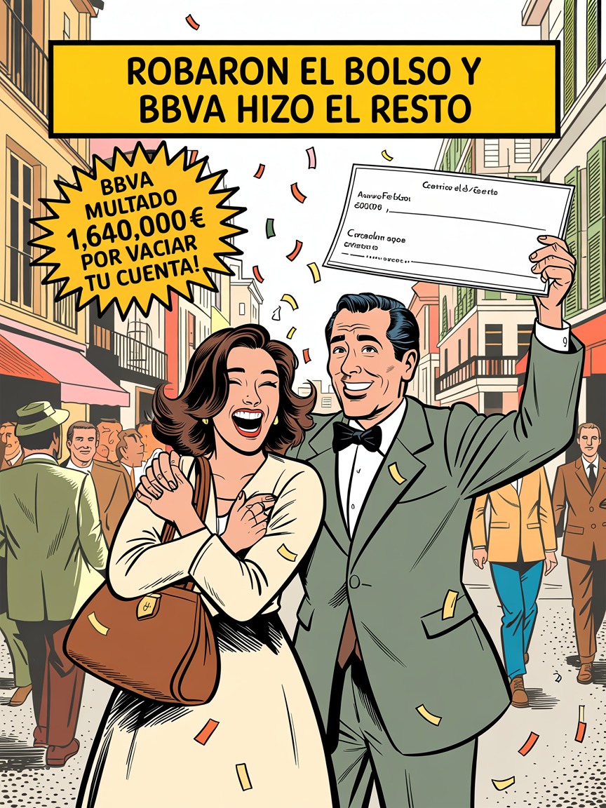 Infografía del caso: BBVA multado 1,6M€: permitió vaciar cuenta tras robo de bolso