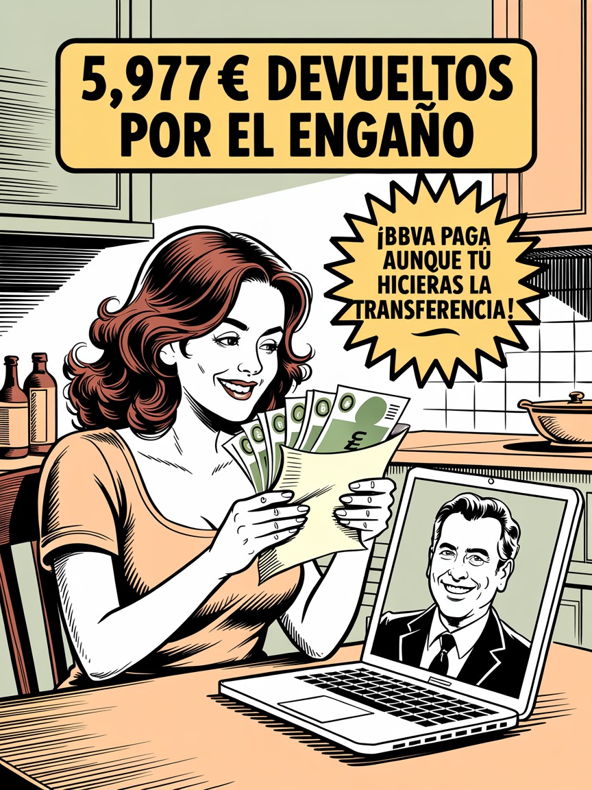 Infografía del caso: BBVA condenado aunque cliente transfirió dinero él mismo engañado