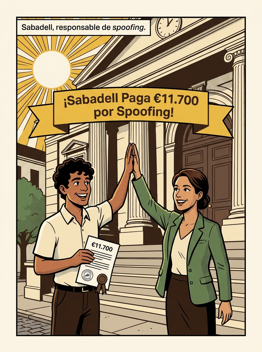 Infografía del caso: Sabadell condenado: 11.700 por spoofing bancario en Granollers