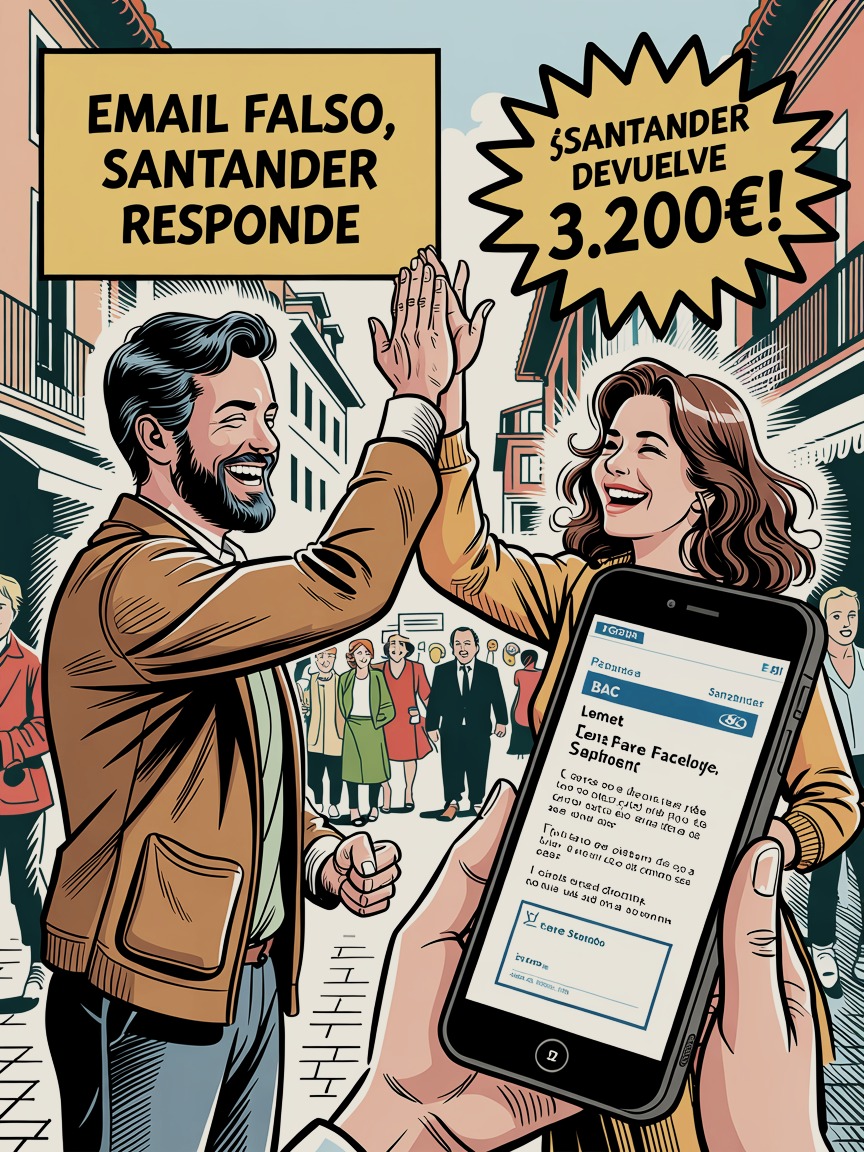 Infografía del caso: Santander condenado: email falso del banco te hizo perder dinero